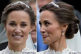 Pin De Dandara Araujo En Pippa Middleton Matthews Wedding Peinados De Novia Peinados Tiara Nupcial