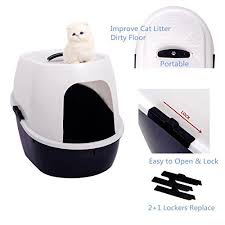 Favorite 21 Inch By 16 Inch By 17 Inch Cat Litter Box Medium To Large High Hooded Litter Pan Medium Large Enclosed Cat Litter Litter Box Covers Cat Litter Box