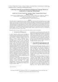 In the first part of the essay, yoder outlines john locke's theory of language as it is presented in book iii of the essay concerning human understanding. Pdf Unlocking Cultural Conceptualisation In Indigenous Language Resources Collaborative Computing Methodologies
