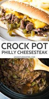 Because of this crock pot philly cheese steak recipe, i may be coming home to big juicy sandwiches at least once a week. How To Make The Most Delicious Crock Pot Philly Cheesesteak Sandwich Easy Slow Co Slow Cooker Steak Crockpot Recipes Slow Cooker Philly Cheese Steak Crock Pot