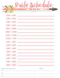 Free printable monthly planner pages. Daily Schedule Free Printable Schedule Printable Free Homeschool Schedule Printable Schedule Printable