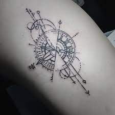 Audrey kawasaki inspired design with some art nouveau swirls. Instagram Photo By Kaleidoscope Tattoo Studio Jul 17 2016 At 11 45pm Utc Geometric Tattoo Geometric Compass Tattoo Kaleidoscope Tattoo