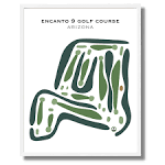 Our Encanto 9 Golf Course, Printed Golf Courses collectibles ...