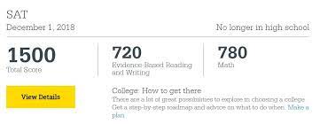 A 1500 puts you in nearly the 95th percentile of all 1.7 million test takers. 1390 To 1500 Sat