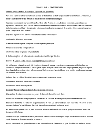 Exercices Texte Descriptif Pdf
