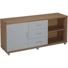 Bush business furniture studio c credenza desk, 60w x 24d, natural maple. Oslo Multi Storage 1400mm Credenza Officeworks