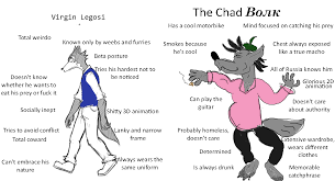 The chad scott vs the virgin alex. Virgin Legosi Vs Chad Volk Beastars