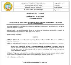 Alcaldía Mayor de Cartagena de Indias - News update