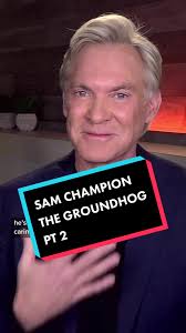 PART 2 Eyewitness News Meteorologist Sam Champion meets his groundhog alter  ego. #groundhogday #weather #abc7ny #eyewitnessnews