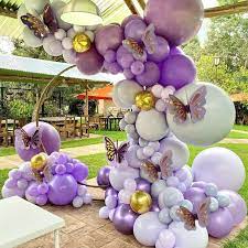 Buy 126pcs Purple Butterfly Baby Girl Balloon Garland Arch Kit Theme Purple Balloons Baby Shower Birthday Valentine S Day Bachelorette Wedding Party Decorations For Girl Women Online In Turkey B094qfd59g