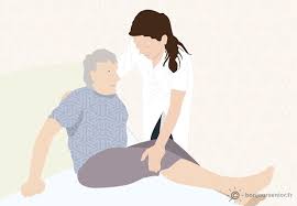 aide au lever auxiliaire de vie personnes agees position assise