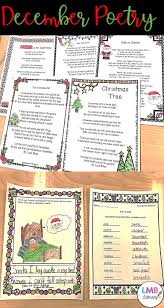Fun December Themed Poems To Use In Your Classroom Hang Them On Walls Use For Instruction Read Aloud T Teaching Writing Christmas Poems Poetry Comprehension