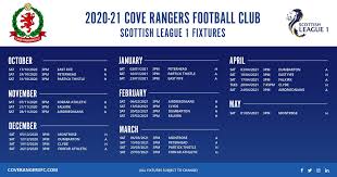 Maybe you would like to learn more about one of these? Cove Rangers Fc On Twitter The 2020 21 Spfl League 1 Fixtures Have Been Revealed We Will Play Eastfifefc At Balmoral Stadium In Our First Match Coyc Https T Co 498xwid8k6