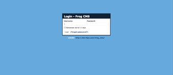 When you visit any website, it may store or retrieve information on your browser, mostly in the form of cookies. Building A Blog From Scratch With Frog Cms