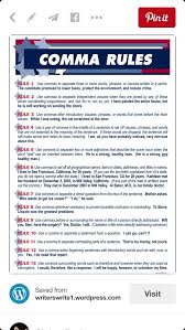 Comma Rules Learn English Grammar Comma Rules Grammar Rules