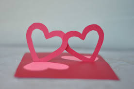 Open the card half way. Linked Hearts Pop Up Card Template Creative Pop Up Cards