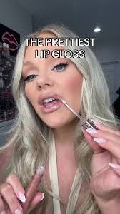 The prettiest most sparkly glowy lip gloss #fyp #makeup #beauty #lipgloss