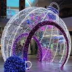Led Christmas Ball Motif Lights 3d Round Outdoors Holiday Landscapes Park  New Year Lighting Festival Decoration