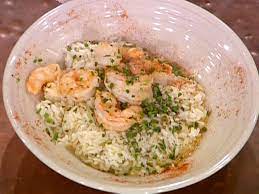 Emeril S Shrimp Scampi With Herbed Rice Pilaf Recipe Pilaf Recipes Rice Pilaf Herbed Rice