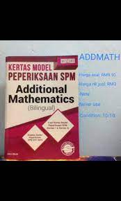 Hari ini, uncle ingin berkongsi beberapa jenis soalan untuk functions terutama yang melibatkan composite functions agar para. Buku Latihan Addmath Spm Books Stationery Books On Carousell