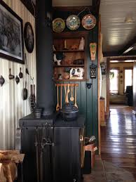 Maison Ancestrale De 1875 A St Agapit Wood Stove In A Country Kitchen Primitive Decor Sweet Home Deco Interior