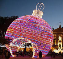 Outdoor Christmas Decorations Lights Giant Walk Through 3D Christmas Ball  Arch Door with Low Price