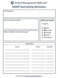 Template From Project Management Skills Goal Setting Template Goal Setting Worksheet Goals Worksheet