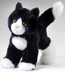 Black And White Cat Plush Stuffed Animal 8 Inch 10 95 Cat Plush Stuffed Animal Cat Plush Stuffed Animals