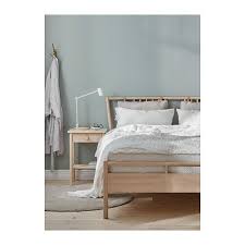 Bjorksnas Cadre De Lit Bouleau Leirsund 140x200 Cm Ikea Bett Bettgestell Diy Bett