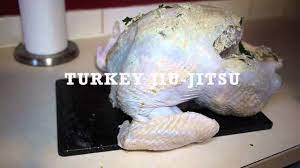 Tuck the wings under holding a wing in your hand, lift that side of the turkey up a couple of inches and tuck the wing underneath the bird's back. Tucking Turkey Wings Turkey Jiu Jitsu Youtube
