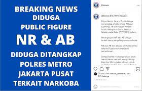 Kepolisian membenarkan telah menangkap pasangan selebriti berinisial nr dan ab terkait kasus narkoba.keduanya ditangkap di kawasan pondok indah pada rabu, 7 juli 2021. Gxkmevyr M2q9m