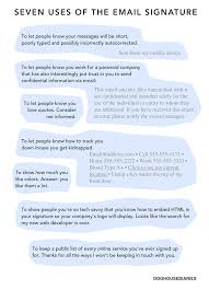 7 Uses Of The Email Signature Email Signatures Signature Mail Signature