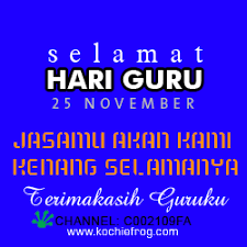 Search, discover and share your favorite selamat hari guru gifs. Gambar2 Wa Ucapan Selamat Hari Guru 25 November 2019 Kochie Frog
