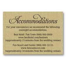 Burlap Wedding Accommodation Reception Cards Zazzle Com Reception Card Wedding Accommodations Burlap Wedding