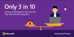 Across the 3 stages of life, we're typically missing at least one of 3 elements: Achieve Better Work Life Integration In The New World Of Work Microsoft Stories Asia