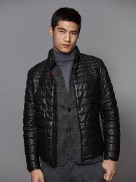 Massimo Dutti 2018 Sonbahar Kis Erkek Sisme Napa Deri Mont Sadece 839 Dogal Zarafet Winter Jackets Leather Jacket Jackets