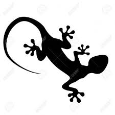 Black And White Leopard Gecko Clipart Vector Lizard Flat Pictogram Logo Illustration Isolated On White Foto De Archivo 68271899 Reptiles R Pictogram Logo Illustration Illustration