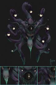 Beholder By Rigrena Sanja Grbiccommission Of A Creature Called A Beholder Monster Concept Art Fantasy Monster Monster Art
