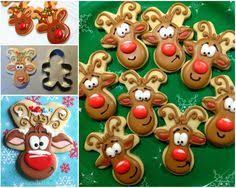 Upsidedown gingerbread man made into reindeers. Turn Your Gingerbread Men Upside Down And Transform Them Into These Adorable Gingerbread Reindee Reindeer Cookies Christmas Cookies Christmas Cookies Decorated