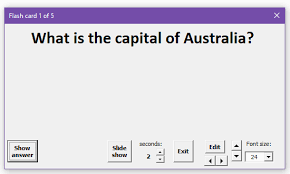 Create Flash Cards In Excel With Flash Card Assistant