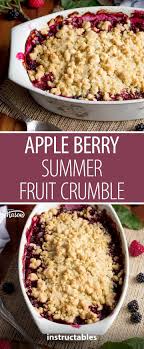 How To Make An Apple Berry Summer Fruit Crumble Fruit Crumble Berry Crumble Recipe Apple And Berry Crumble