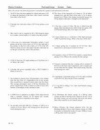 Work Energy And Power Worksheet Inspirational Physics Worksheet Momentum Impulse Work And Energy In 2020 Work Energy And Power Energy Work Physics Answers