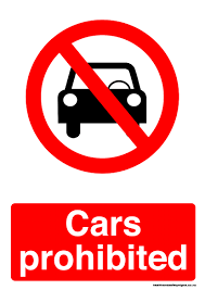 A prohibition sign means a safety sign prohibiting behaviour likely to cause a risk to health or safety. Cars Prohibited Prohibition Sign Health And Safety Signs