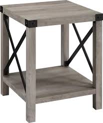 Shamblin Gray End Table Small End Tables End Tables Corner Table Living Room