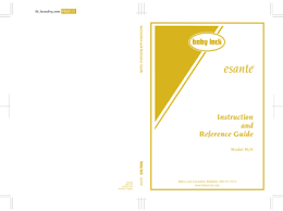 Baby Lock Esante Bln Instruction Manual Manualzz