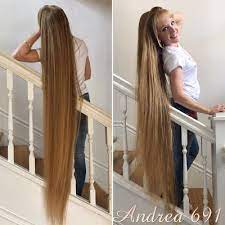 Hair length can be divided according to the place it ends up such as ear length, chin length, shoulder length, armpit length, mid back length, etc. Braids Hairstyles For Super Long Hair Length Pictures On The Stairs Officially At Floor Length Now