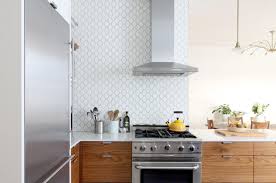 20 geometric backsplash tiles in the