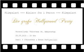 Gestalte mit diesen vorlagen einladung kinokarte zum geburtstag vintage ticket eintrittskarte. Motto Hollywood Tipps Fur Eine Unvergessliche Geburtstagsparty Online Druck Biz Blog