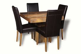 In a career spanning over five decades, dakota jackson has been one of the leading figures in american furniture design. Light Dakota 90cm Cube Dining Table 4 Leather Chairs