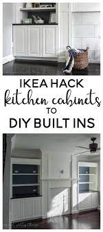 Ikea Hack Kitchen Cabinets Turned Built Ins Ikea Hack Living Room Living Room Built Ins Ikea Hack Kitchen
